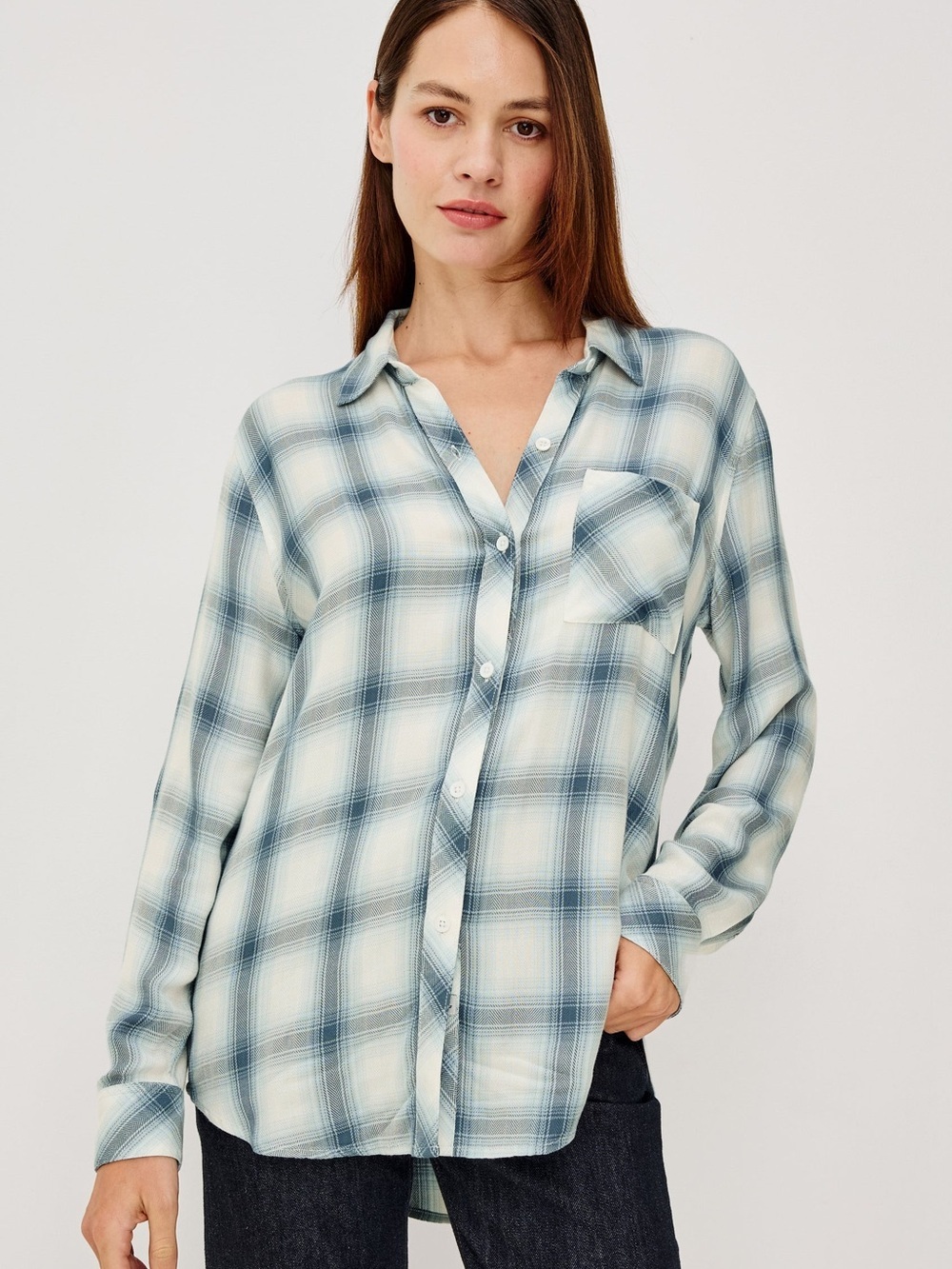Rails Hunter Shirt 100% rayon size S